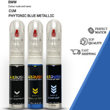 for BMW C1M PHYTONIC BLUE METALLIC Touch Up Paint Scratch Repair Remove Kit Set