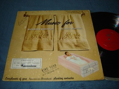 Music For Bathroom Baritones & Bathing Beauties LP plumber convention cool cover