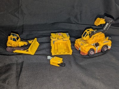 Transformers RID Robots in Disguise Yellow Landfill 2002 For Parts Incomplete