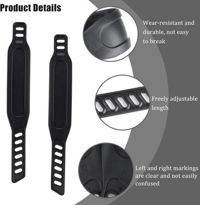 stationary bicycle pedal straps 1 Pair Adjustable Exercise Bike Pedal Straps, Stationary Bike Foot Straps Replacement, Universal for Bicycle Stationary Cycle Spinning Bike Home or
