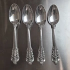 Wallace Grande Baroque Sterling Silver 4 Teaspoons 6 1/4" Lot Fully Insured