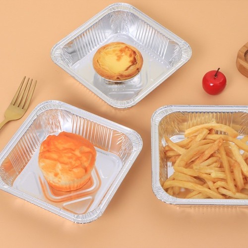10/20/30pcs Oil-proof Air Fryer Aluminum Foil Tray For Baking Roasting - Picture 3 of 15
