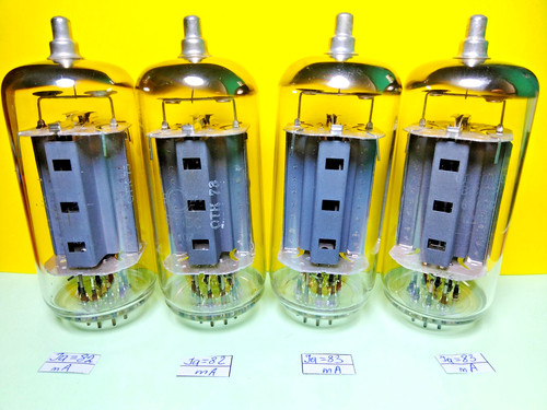 4 pcs Little Used 6P45S /EL509 / 6KG6 Matched Quad, Svetlana tubes