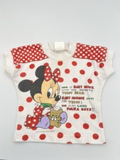 Vintage 80s Walt Disney Minnie Mouse T Shirt Toddler 24 Months Polka Dot Bow