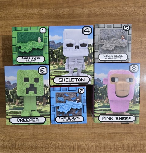 2025 MCDONALD'S MINECRAFT TOYS LOT OF 6 TOYS. #1, 4, 5, 6, 7 And 8. ALL SEALED!