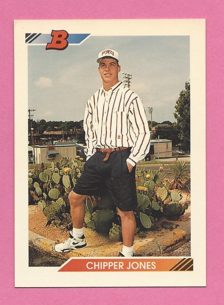 1992 Bowman Baseball Chipper Jones RC Rookie Card # 28 NM/MT or BTR