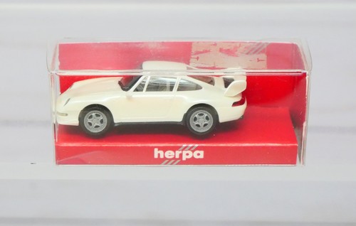 Herpa 030601, Porsche 911 Turbo Sport Car, Blanco, Escala 1/87 HO | Zustand: New