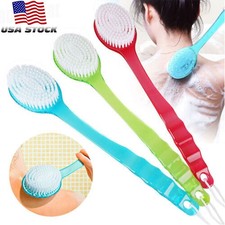 Long Handle Bath Body Brush Soft Back Shower Exfoliating Skin Scrubber Massager
