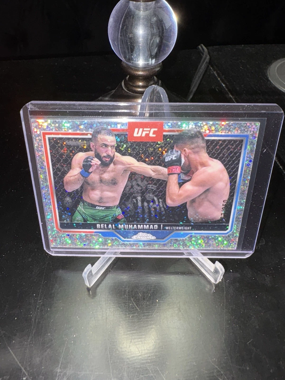 BELAL MUHAMMAD 2025 TOPPS CHROME UFC SPECKLE REFRACTOR /250 #126 Welterweight