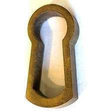 Messing Gewinde Rosette Schlüsselloch Einsatz Antik Möbel Kommode Schublade Türschloss