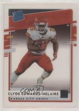 2020 Panini Chronicles Clearly Donruss Rated Rookie Clyde Edwards-Helaire 0p67