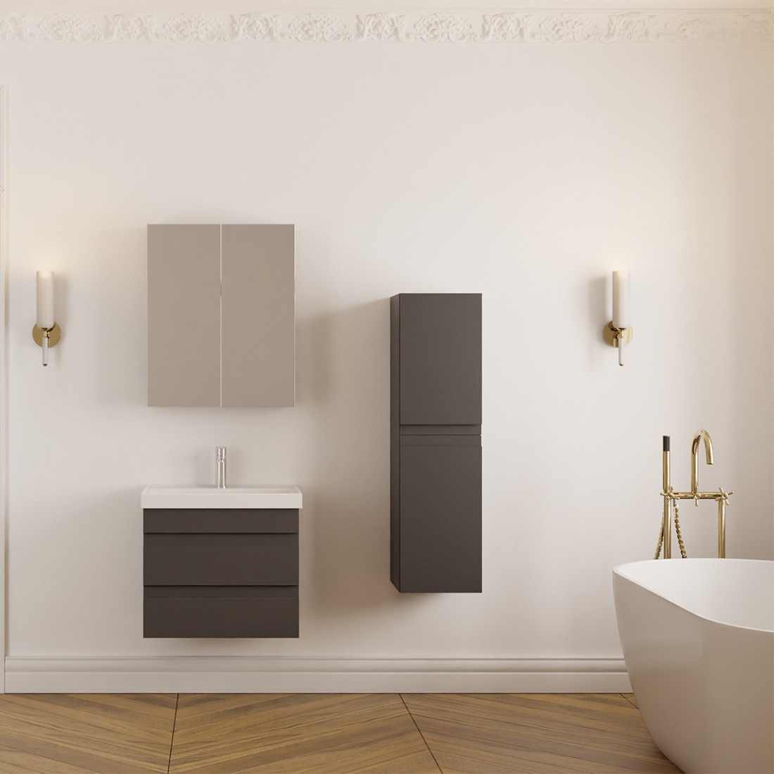 Meuble de salle de bain Lara 60 cm pour créer une ambiance spa moderne chez soi