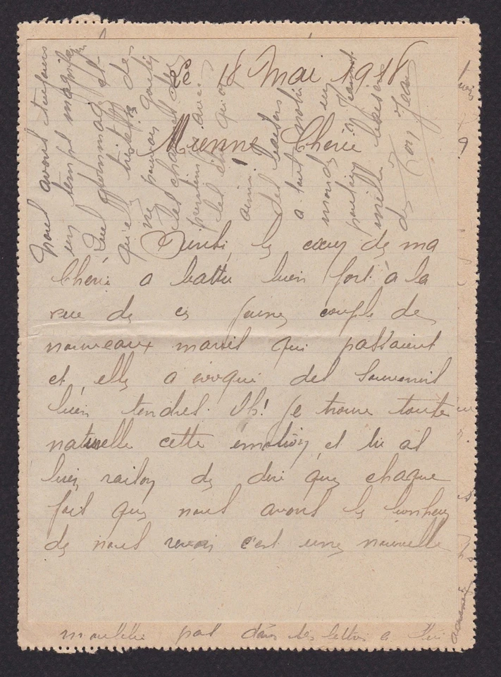 FRANCE 1918, Lettercard to Ariege, Fieldpost, WWI - Image 3 of 3