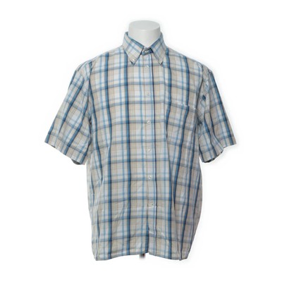 Attention Collection, Kurzarmhemd, Größe: L, 218005318, Weiß/Blau/Beige #YOF