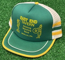 Vintage  East End Tavern  3 Stripe SnapBack Trucker Hat