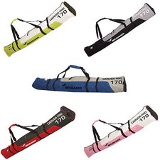 BRUBAKER Skitasche Carver Pro Single Skibag Skisack für 1 Paar Ski 170 190 cm