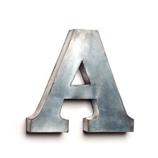 Rustic Primitive Hanging TIN BOX LETTERS, 7" Tall, Choose Your Letter