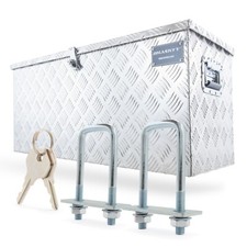 Alubox Transportbox Anhängerbox Deichselbox 90x35x40cm Aluminiumbox Kasten Kiste