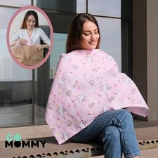 Nursing Cover for Breastfeeding Muslin Cotton Cloth Fabric Material Soft Clouds