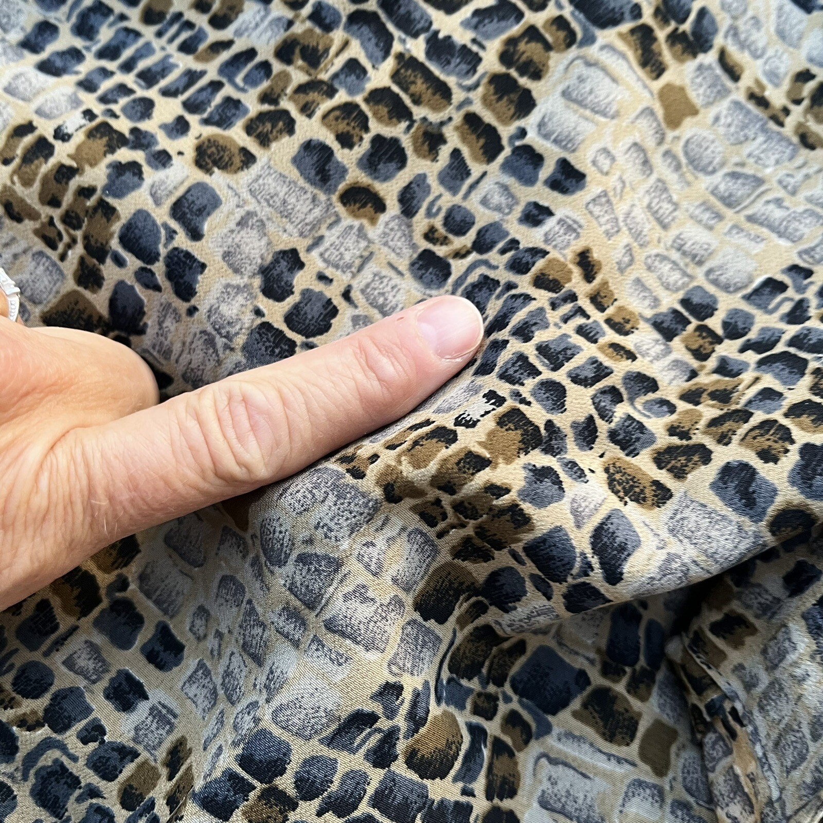 Notations Blouse Button Down Long Sleeve 16w Anim… - image 6