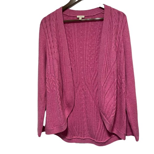 Talbots Cardigan Women M Petite Pink 
