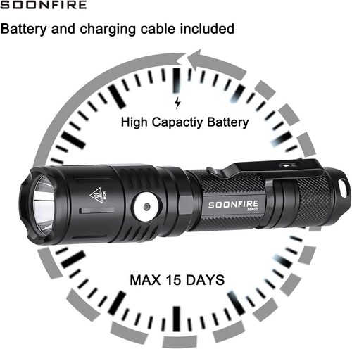 High-Performance 1060 Lumen Tactical Flashlight for Emergencies & Outdoor Use - Picture 6 of 11