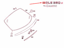 MERCEDES-BENZ GLE C292 Heckklappen-T&uuml;remblem A2928172000