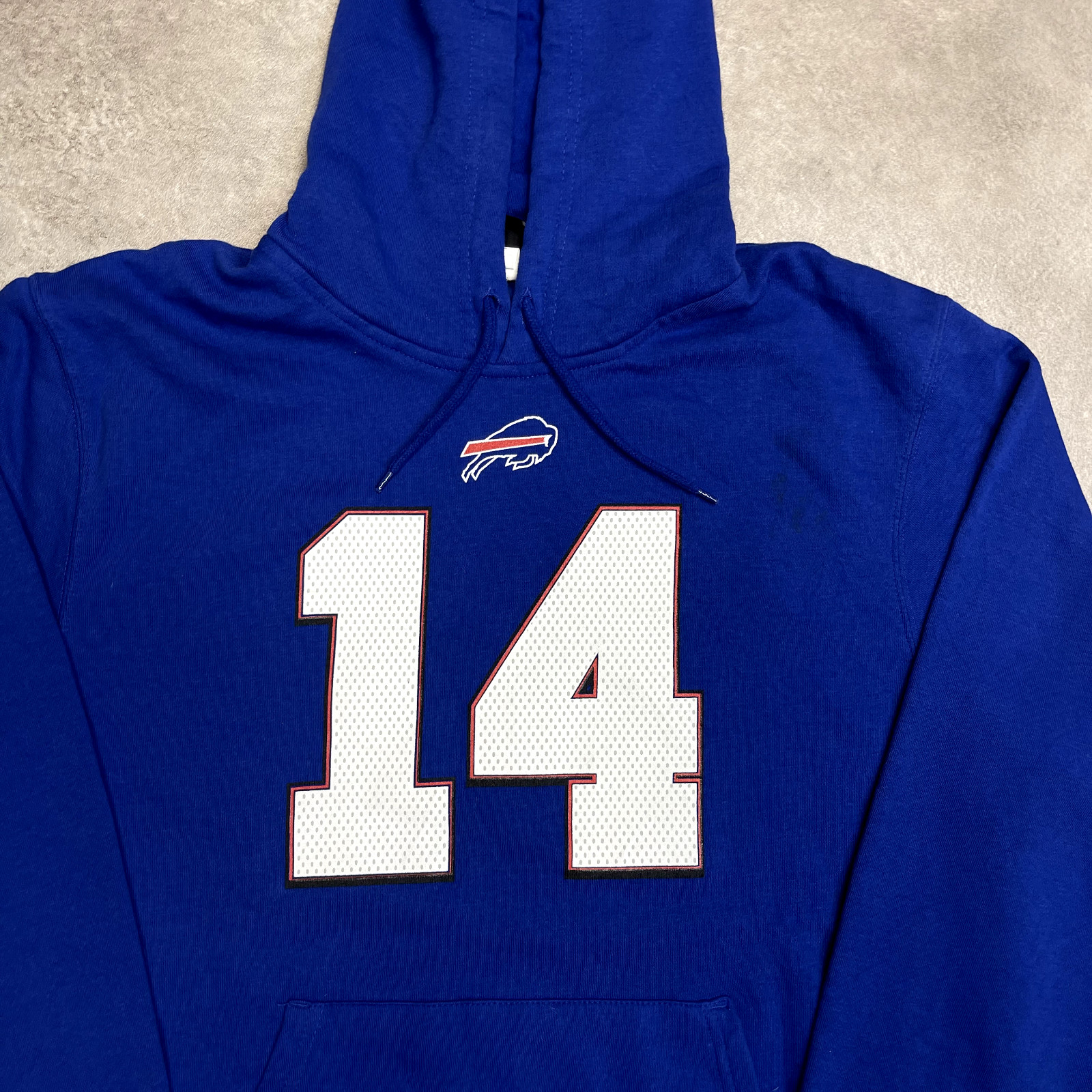 NFL Hoodie Mens Y2K Pull Over Buffalo BIlls Sports Sweatshirt, Blue, Large image 4