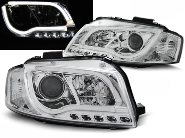 Scheinwerfer Paar Audi A3 8P 03-08 Led Lti Chrom-image