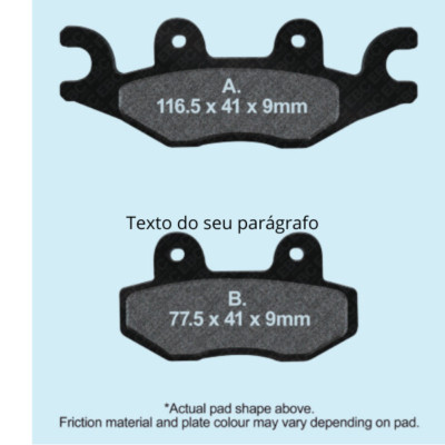 FA484R EBC PREMIUM BRAKE PADS fit TGB X-MOTION 125 Ri  11-12  F