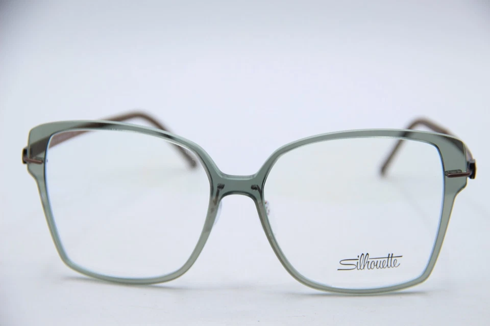 НОВЫЙ СИЛУЭТ SPX 1611 75 5540 ЗЕЛЕНЫЙ GUNMETAL ПОДЛИННЫЙ ОПРАВЫ ОЧКИ 54-15 - Изображение 2 из 4