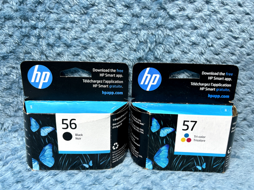 May 2025 Genuine Set HP 56 Black & 57 Tri-color Ink C6656AN C6657AN
