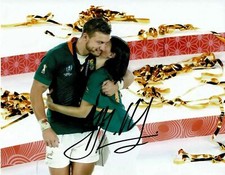 Handre Pollard Signed 10X8 2019 Rugby World Cup South Africa AFTAL COA (K) 