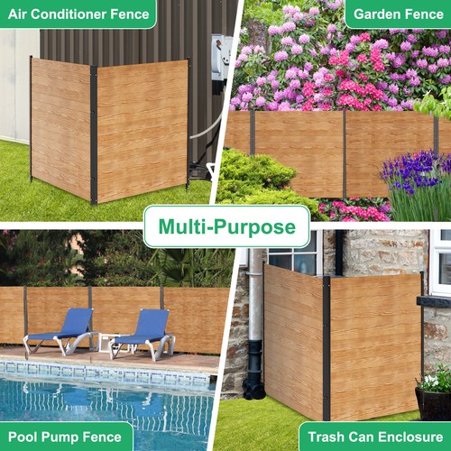 SLSY Air Conditioner Fence Trash Can Fence 48"W X 48"H Privacy Fence 2 Panels - Picture 12 of 20