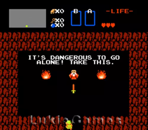 The Legend Of Zelda Gold Cart - Rare NES Nintendo Game
