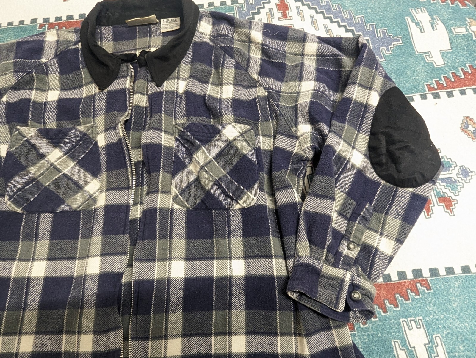 Basic Edition Full Zip Flannel Jacket Womens Size… - image 6