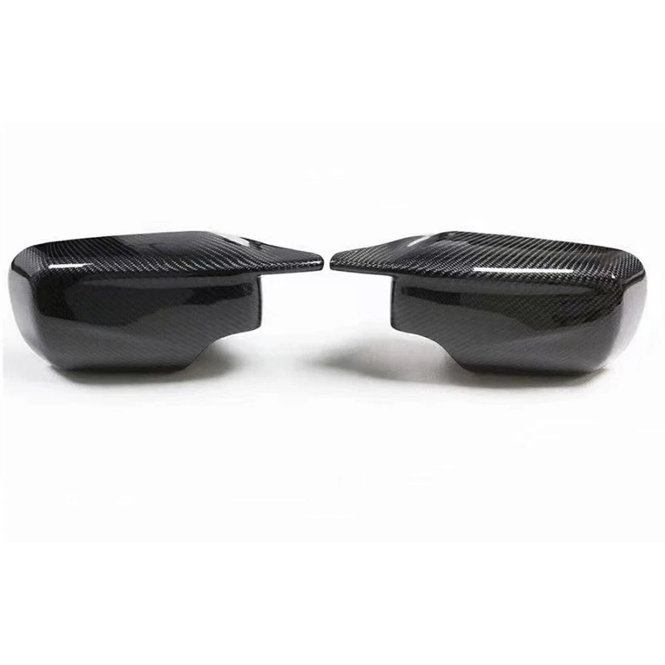 1Pair Car Rear View Side Mirror Cover For BMW E46 325i 330i 1998-05 Carbon Fiber — 第 2/4 张图片