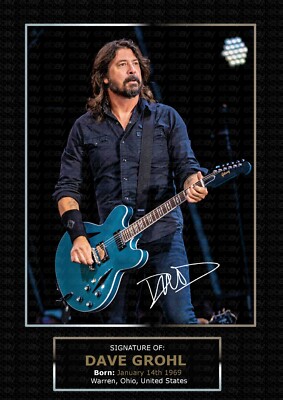 Foo Fighters - Dave Grohl - ORIGINAL A4 PHOTO PRINT MEMORABILIA