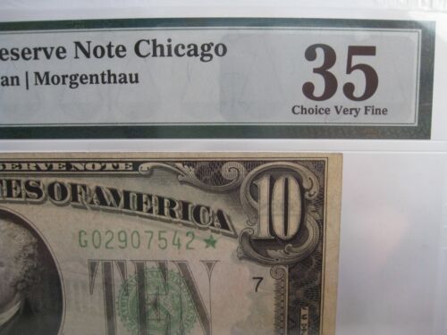 1934-A STAR FRN Note. PMG VF35 Choice. Fr#2006-G - Picture 4 of 9