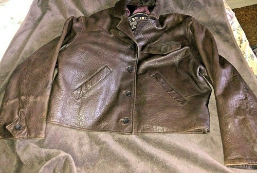 Leather Vtg Jacket Coat | eBay