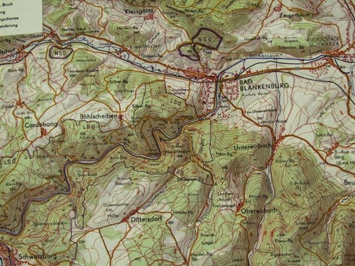 WANDERKARTE Wintersportkarte ILMENAU Schmiedefeld Frauenwald Stützerbach um 1965 - Bild 3 von 5