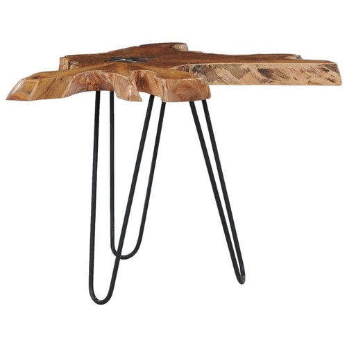 NNEVL Coffee Table 70x45 cm Solid Teak Wood and Polyresin - Picture 7 of 9
