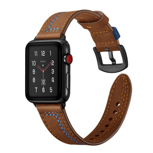 Correa de cuero retro para Apple Watch 10 9 8 7 6 SE Ultra 2 41/42/45/46/49 mm - Imagen 9 de 24