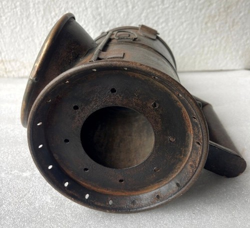 Old Vintage Rustic Iron AS & Co. Railway Kerosene Oil Lantern Lamp Rare - Picture 10 of 10