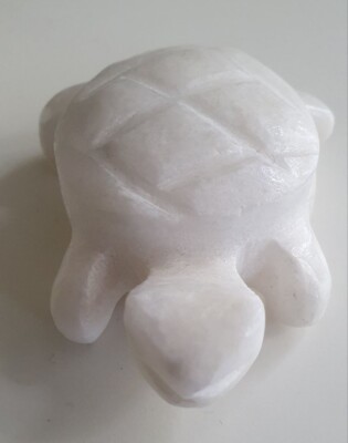 Handmade White Marble Home Decorative | Good Luck Tortoise | Turtles | 7cm x 4cm