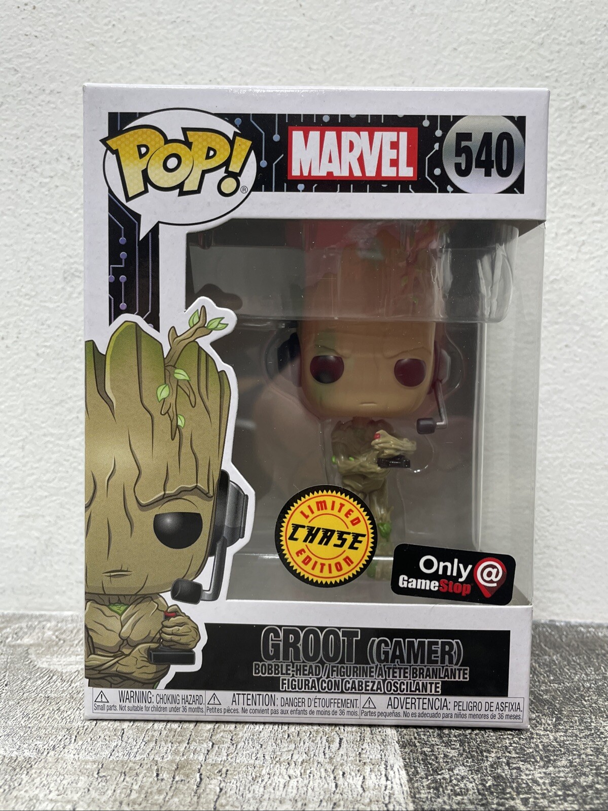 Funko Pop! Groot (Gamer) Limited Edition Chase Vinyl Figure Gamestop Exclusive