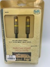 Deluxe Video Cable 12 ft/ S-VHS Male - Male, Gold