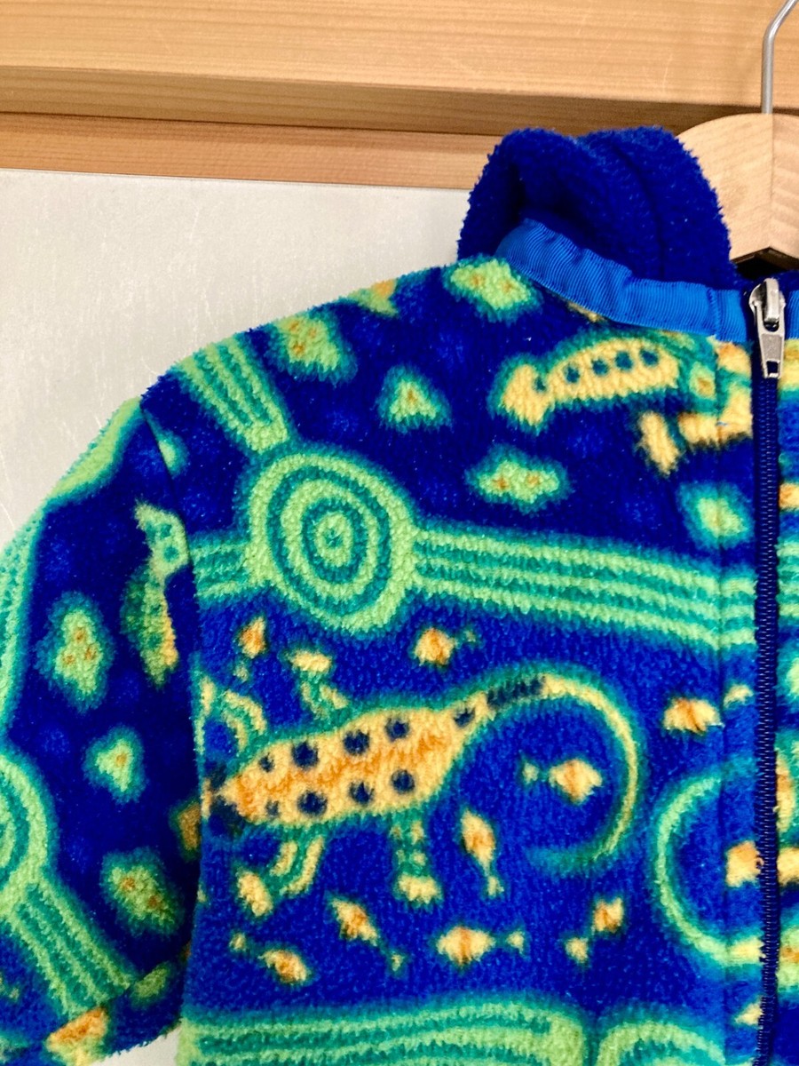 Rare Patagonia Bluegrass Crocodile Full Zip Jacket Fleece USA 24M