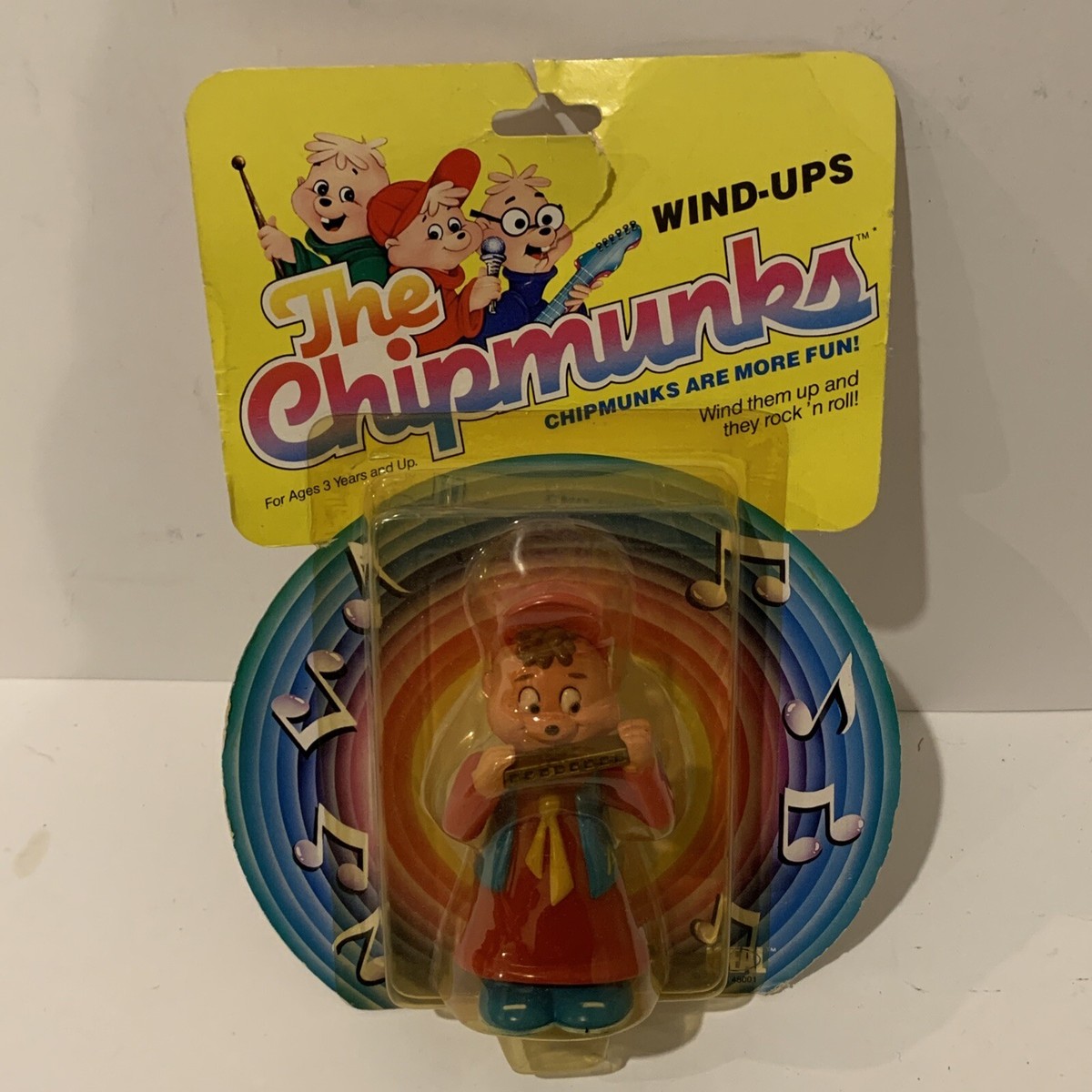 ALVIN AND THE CHIPMUNKS Wind Up Toys ALVIN Harmonica Band 1984