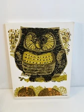 David Weidman 1974 Papa Owl Fabric Canvas Urban Outfitters 2010 Reprint